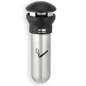 Rubbermaid Commercial Products Black Stainless Steel Wall Cigarette Bin 190.5mm x 457.2mm x 295.4mm FG9W3200SSBLA