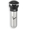Rubbermaid Commercial Products Black Stainless Steel Wall Cigarette Bin 190.5mm x 457.2mm x 295.4mm FG9W3200SSBLA