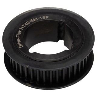 RS PRO Timing Belt Pulley Steel 22 mm Belt Width 5 mm Pitch 40 Teeth HTD PULLEY 5X15X40