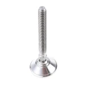 Nu-Tech Engineering M10 38 mm Diameter Stainless Steel Adjustable Foot 600 kg Static Load Capacity 10 ° Tilt Angle A080/004