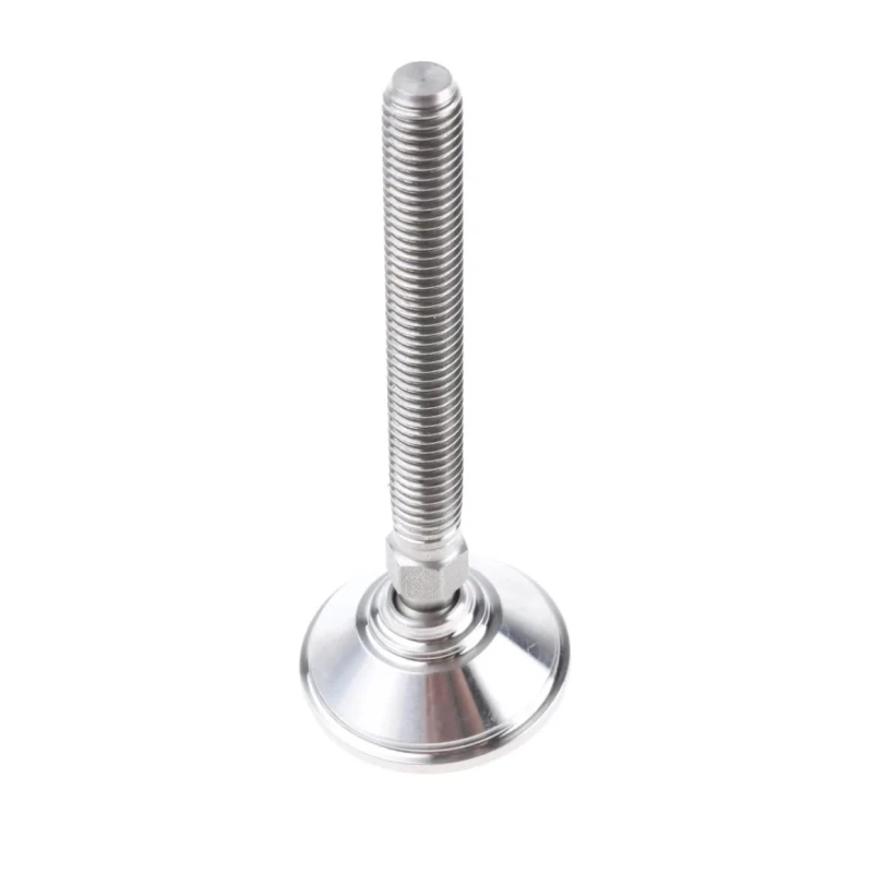 Nu-Tech Engineering M10 38 mm Diameter Stainless Steel Adjustable Foot 600 kg Static Load Capacity 10 ° Tilt Angle A080/004