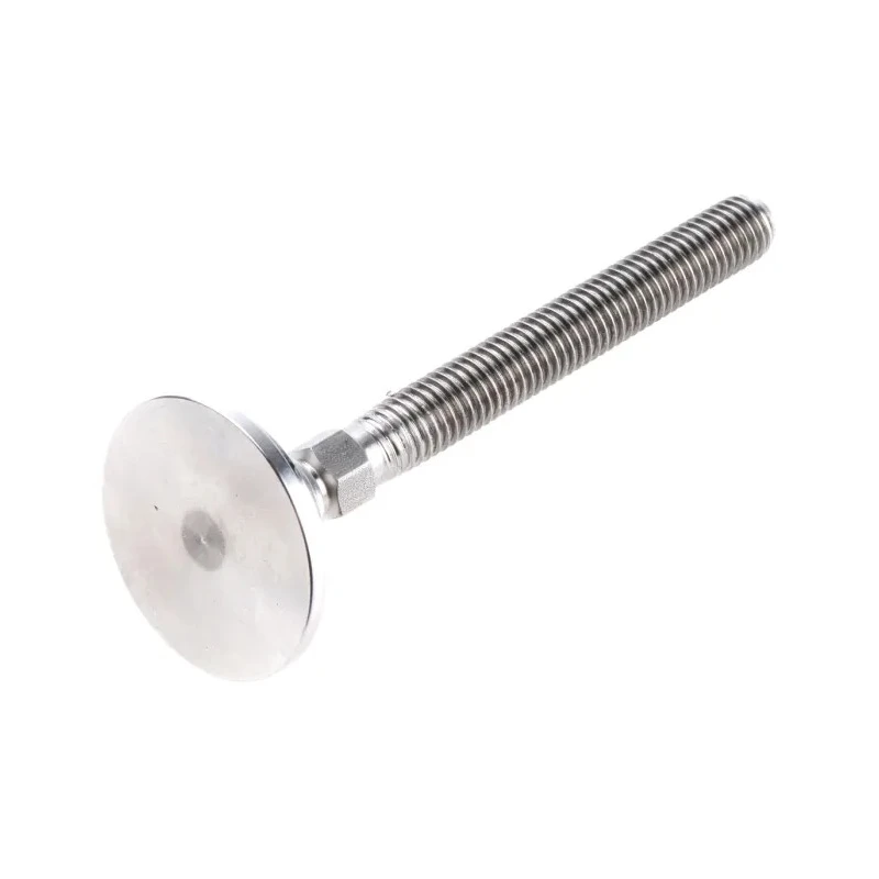 Nu-Tech Engineering M10 38 mm Diameter Stainless Steel Adjustable Foot 600 kg Static Load Capacity 10 ° Tilt Angle A080/004