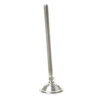 Nu-Tech Engineering Adjustable Foot M12 Thread Size, 55mm Diameter Base, 1500 kg Static Load Capacity, 10° Tilt A080/005