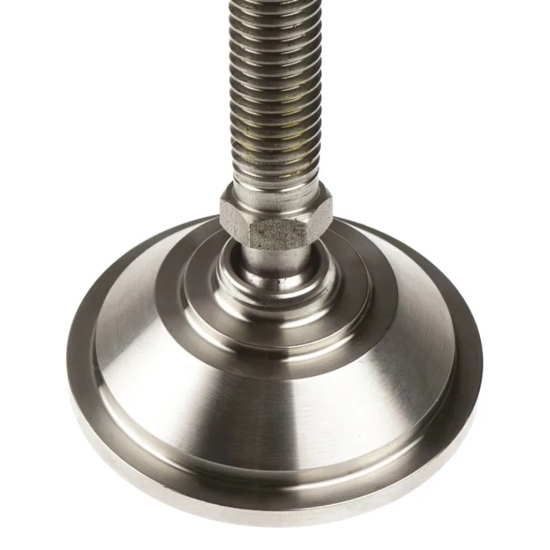 Nu-Tech Engineering Adjustable Foot M12 Thread Size, 55mm Diameter Base, 1500 kg Static Load Capacity, 10° Tilt A080/005