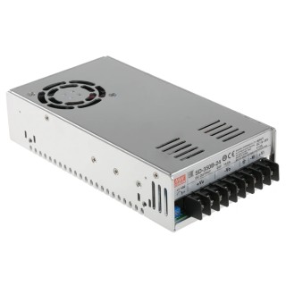 MEAN WELL SD-350B-24 DC/DC Converter, 24V DC Output, 36V DC Maximum Input, 350.4W Power, Chassis Mount SD-350B-24