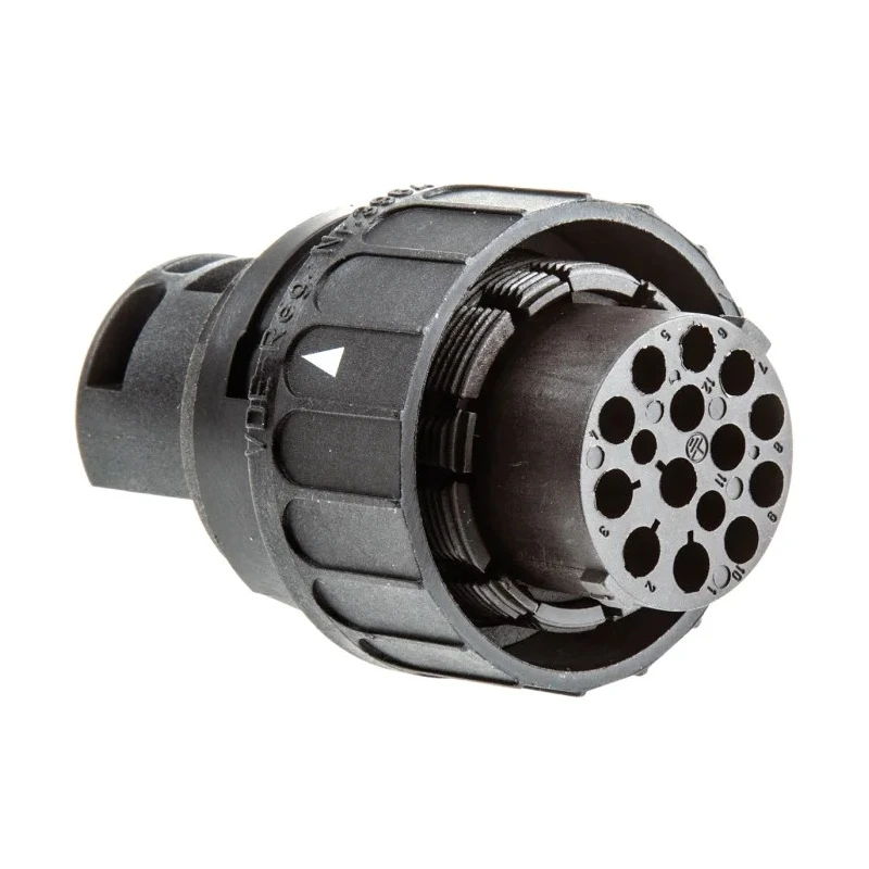 Amphenol Industrial Circular Connector Cable Plug 12 Contacts IP65 Polymer Housing 500V 21A Bayonet Ecomate C016-10I012-0032