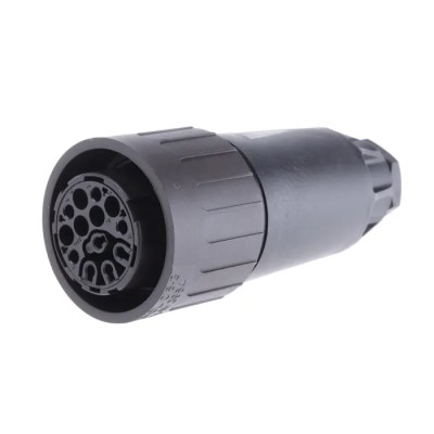 Amphenol Industrial Circular Connector Plug Female 12 Contacts Cable Standard 500V 21A IP65 Ecomate C16 C016-10E012-0032
