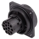 Amphenol Industrial Circular Connector, 12 Contacts, Panel Mount, Socket, Female, IP65 Rated, Thermoplastic C016-10G012-0002