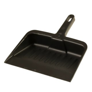 Rubbermaid Commercial Products Black Heavy-Duty Dust Pan Polyester 13.25in FG200500CHAR