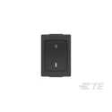 TE Connectivity High Power Single Pole Single Throw (SPST) Off-On-Off Rocker Switch Panel 13 mm Cutout 1-1571076-0