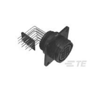 TE Connectivity Circular Connector PCB M23 Plug Female IP65 IP67 250V Thermoplastic 1-796406-1