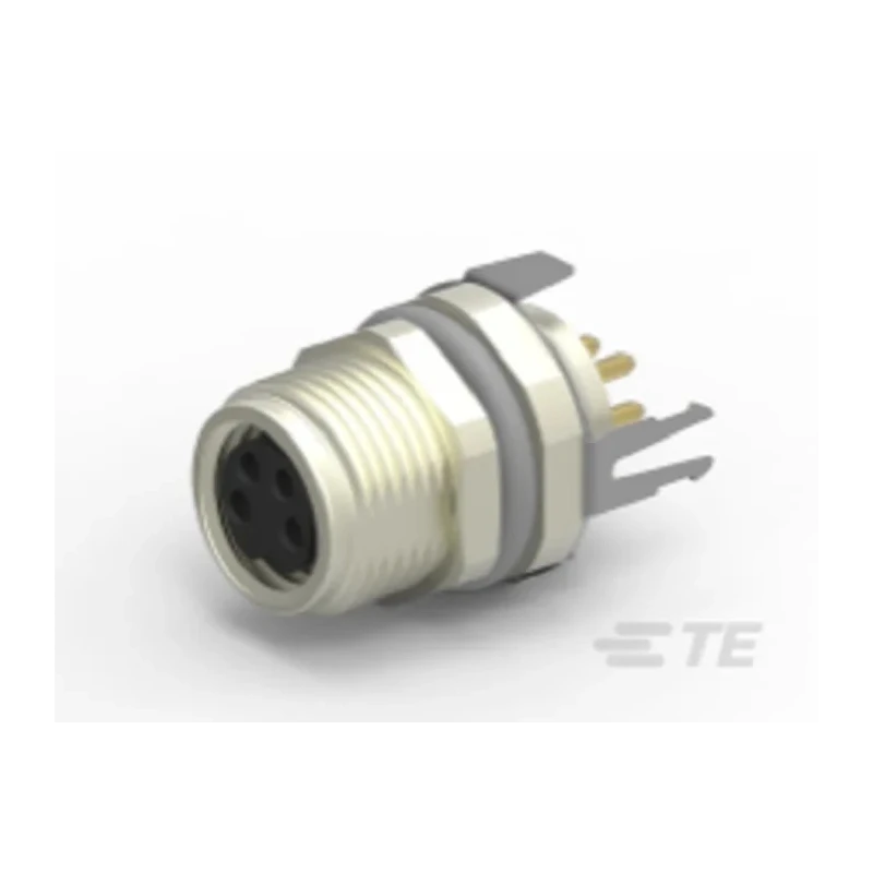 TE Connectivity Circular Connector 4 Contacts M8 Socket Female IP67 T4 Series T4041037041-000