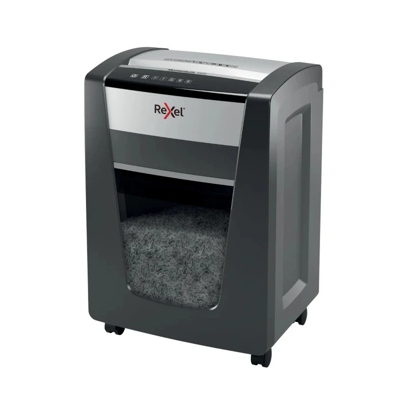 Rexel Momentum X420 Paper Shredder 30 L Bin Capacity 20 Sheet 4x40 mm P4 Cross Cut 230 mm Throat Width 406x594x320 2104578EU