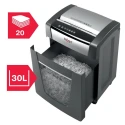 Rexel Momentum X420 Paper Shredder 30 L Bin Capacity 20 Sheet 4x40 mm P4 Cross Cut 230 mm Throat Width 406x594x320 2104578EU