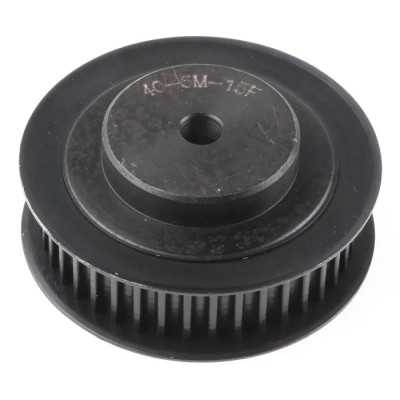 RS PRO Timing Belt Pulley Steel 15 mm Belt Width, 5 mm Pitch, 40 Teeth, Flanged PB PULLEY 5M-15MM 40T
