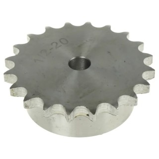 RS PRO 20 Tooth Pilot Bore Steel Sprocket 08 B-1 Chain, Bore Diameter 12.7mm, Pitch Diameter 81.19mm, Sprocket Width 184-757
