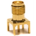 Mueller Electric SMA Series Coaxial Connector PCB Female SMA, 50 Ω, 18GHz Operating Frequency, Straight Body BU-1420701211