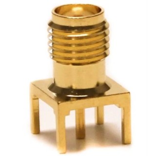Mueller Electric SMA Series Coaxial Connector PCB Female SMA, 50 Ω, 18GHz Operating Frequency, Straight Body BU-1420701211