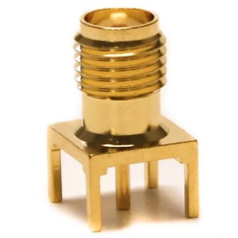 Mueller Electric SMA Series Coaxial Connector PCB Female SMA, 50 Ω, 18GHz Operating Frequency, Straight Body BU-1420701211