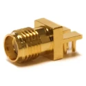 Mueller Electric SMA Series Coaxial Connector Edge Female SMA 50 Ω, Straight Body Solder BU-1420761811