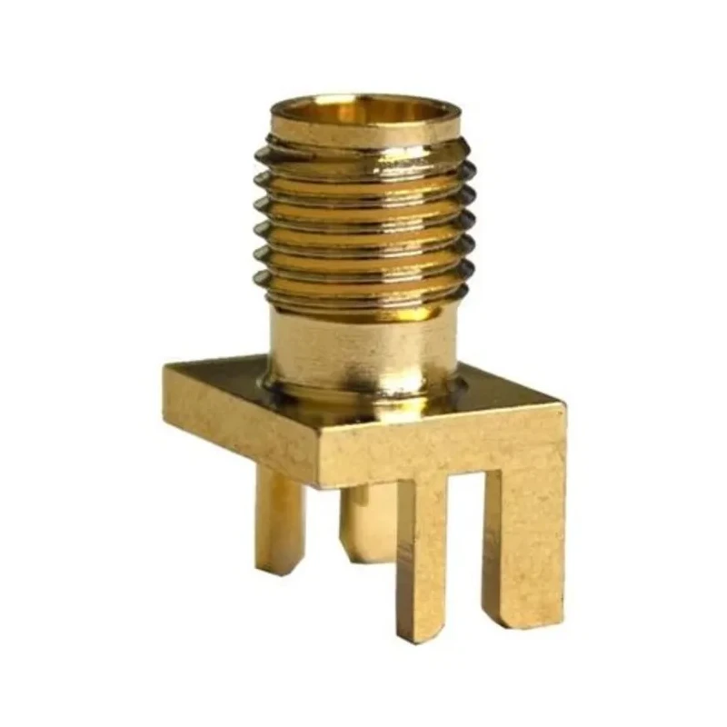 Mueller Electric SMA Series Coaxial Connector Edge Female SMA, 50 Ω, Straight Body Solder BU-1420701851