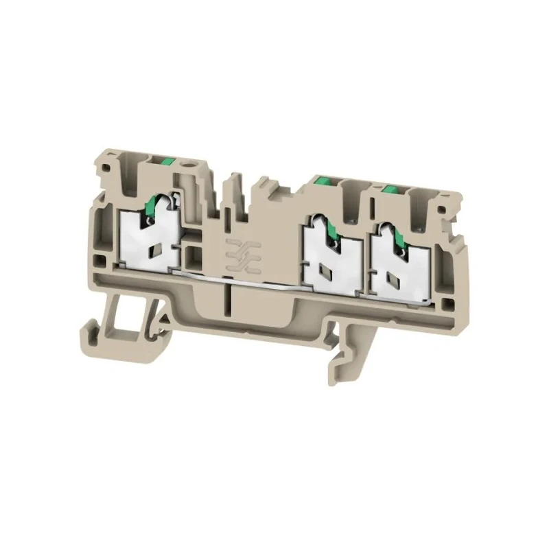 Weidmüller AS3C 2.5 Series Feed Through Terminal Block 1-Level Snap-In 800V 24A 2674540000