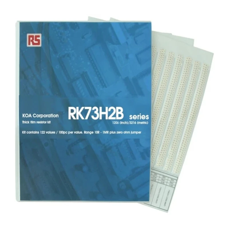 KOA Thick Film Surface Resistor Kit, 10 Ω to 1 MΩ, 2W Power Rating, AEC-Q200 Compliant, RK73H 
