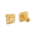 Bulgin SMA Series Circular Coaxial Flange Female Connector 500 Ω Straight Body Jack Screw RFSMAA4JCDLF