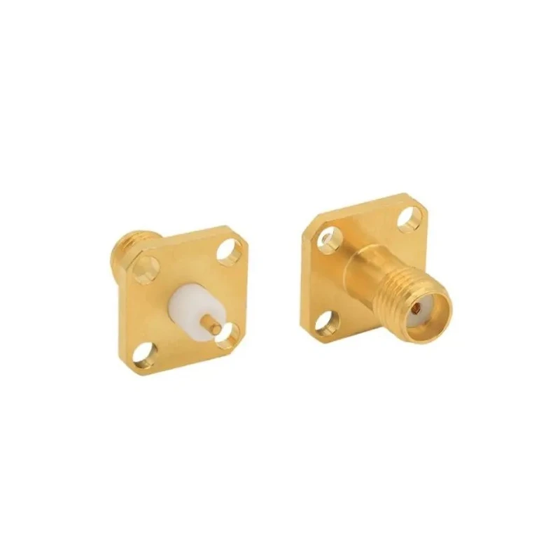 Bulgin SMA Series Circular Coaxial Flange Female Connector 500 Ω Straight Body Jack Screw RFSMAA4JCDLF