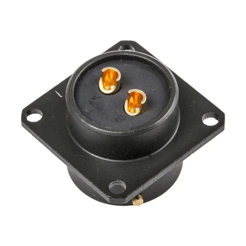Amphenol Limited MIL Spec Circular Connector 2 Contacts Female 1000V AC Box Mount Shell Size 14 62GB-12E14-02SN