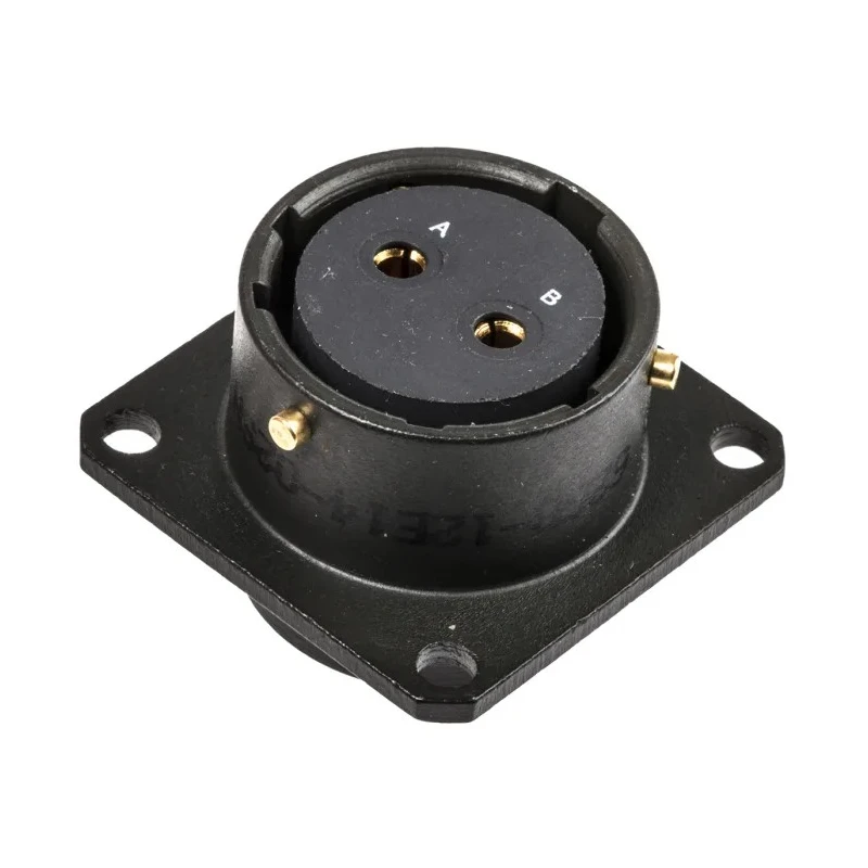 Amphenol Limited MIL Spec Circular Connector 2 Contacts Female 1000V AC Box Mount Shell Size 14 62GB-12E14-02SN