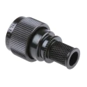 Polamco Circular Connector Backshell Size 12, Straight, Female, Aluminium Alloy Housing, Black, UNEF 5/8-24 91L1-12-05-1-ZB