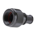 Polamco Circular Connector Backshell Size 12, Straight, Female, Aluminium Alloy Housing, Black, UNEF 5/8-24 91L1-12-05-1-ZB