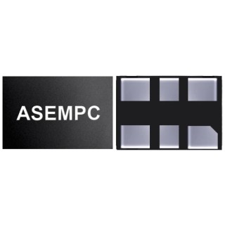 Abracon 25 MHz MEMS Oscillator, 6-Pin QFN Surface Mount, CMOS Output, ±25 ppm Frequency Stability ASEMPC-25.000MHZ-LR-T