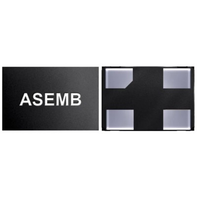 Abracon 74.25 MHz MEMS Oscillator 4-Pin QFN Surface Mount ±25 ppm ASEMB-74.250MHZ-LR-T