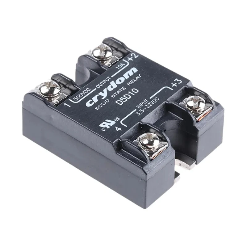 Crydom 1-DC Series Solid State Relay 10A Load Panel Mount 385V DC Load 32V Control D5D10