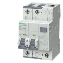 Siemens Residual Current Circuit Breaker with Overload Protection 13A Current Rating 2-Pole 30mA Trip 5SU1324-7FA13