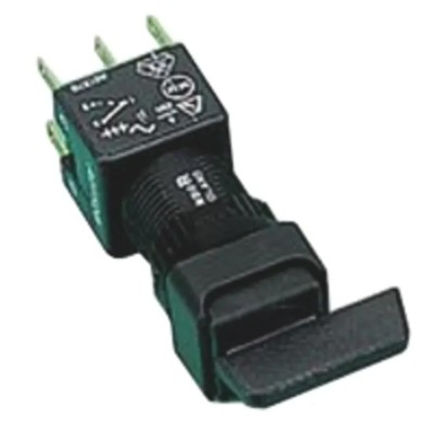APEM Modular Switch Body Square Rotary Long Lever Operator Flush Mount Black IP40, IP65 A019301