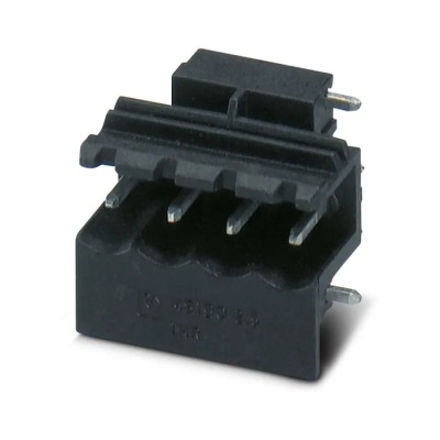 Phoenix Contact 5/4-G1R THRR44 BK MSTBO 2 Series Right Angle Solder Pluggable Terminal Block 4 Contacts 5 mm Pitch THRR44