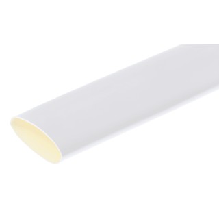 RS PRO Heat Shrink Tubing White 19 mm Sleeve Dia. x 1.2m Length 3:1 Ratio 241-7523