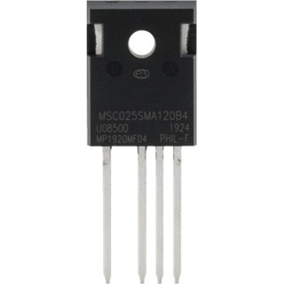 Microchip Type N-Channel MOSFET, 140 A Continuous Drain Current, 12 V, 4-Pin TO-247 Package MSC040SMA120B4