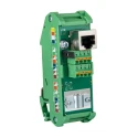 Phoenix Contact FL-PP-RJ45-SCC Series Cat5e 1 Port Shielded RJ45 Patch Panel Green 90mm Rack Height 2901642