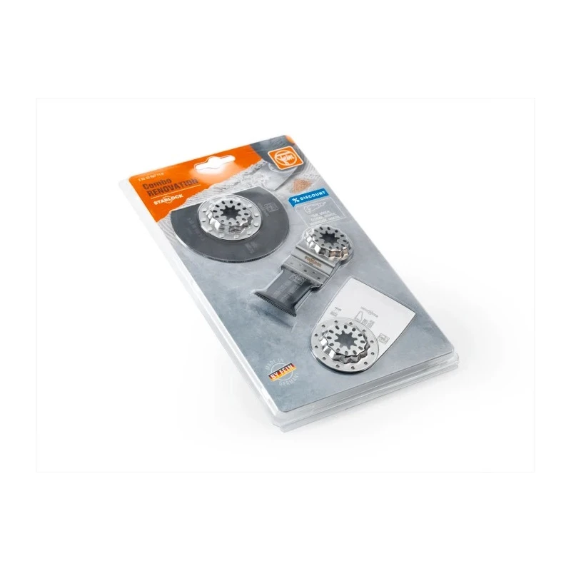 FEIN Multitool Accessory 3-Piece Starlock Set for Multitools with Starlock Mounting 35222967110