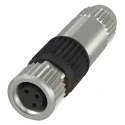 BALLUFF Circular Connector, 3 Contacts, Cable Mount, M8 Connector Size, Socket Female, IP67, 32V AC, 4A Current BCC02HC