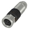 BALLUFF Circular Connector, 3 Contacts, Cable Mount, M8 Connector Size, Socket Female, IP67, 32V AC, 4A Current BCC02HC