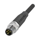 BALLUFF Male 4 Way Straight to Male 4 Way Unterminated Sensor Actuator Cable, 5 m BCC02MW