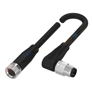 BALLUFF Sensor Actuator Cable Female 4 Way Straight to Male 4 Way M8, 1 m BCC02RH