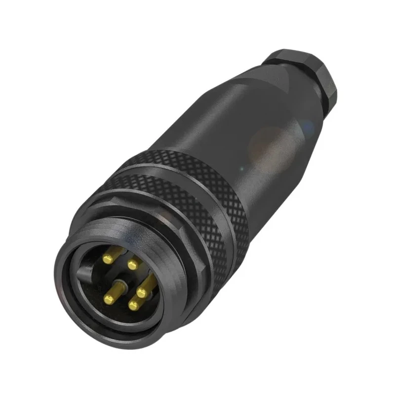 BALLUFF Industrial Circular Connector, 5 Contacts, Cable Mount, 7/8 in, Plug, , 600 V, 9A Current, Die Cast Zinc IP67