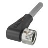 BALLUFF Sensor Actuator Cable 4 Contacts Right Angle Female to Unterminated 3 m PVC Grey Jacket BCC08MC