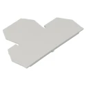 RS PRO End Plate for Use with Feed Through Terminal Block Grey Polyamide 66 Italy 242-0471
